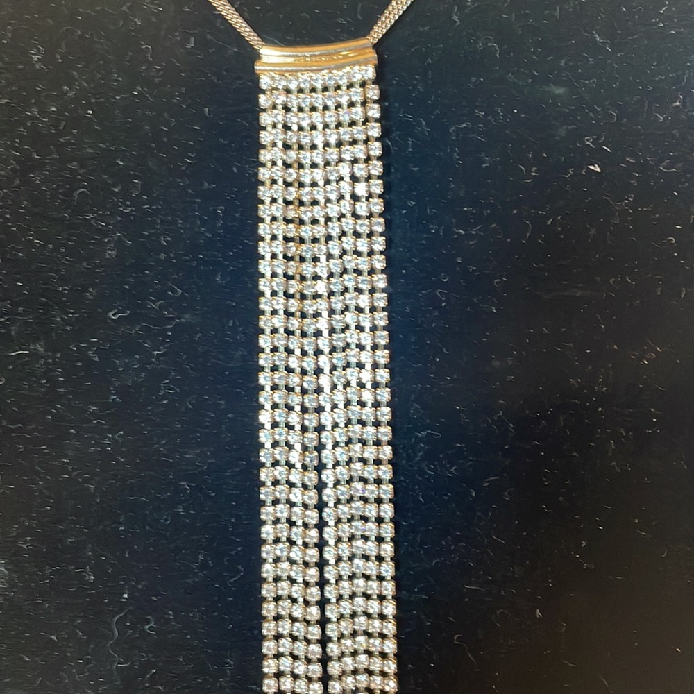 Rhinestone Choker Necklace - Picture 2 of 2